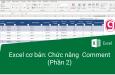 Hướng dẫn cách ẩn hiện các ghi chú trong Excel cơ bản