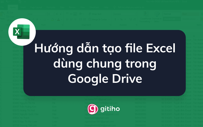 Cách tạo file Excel dùng chung trên Google Drive?

