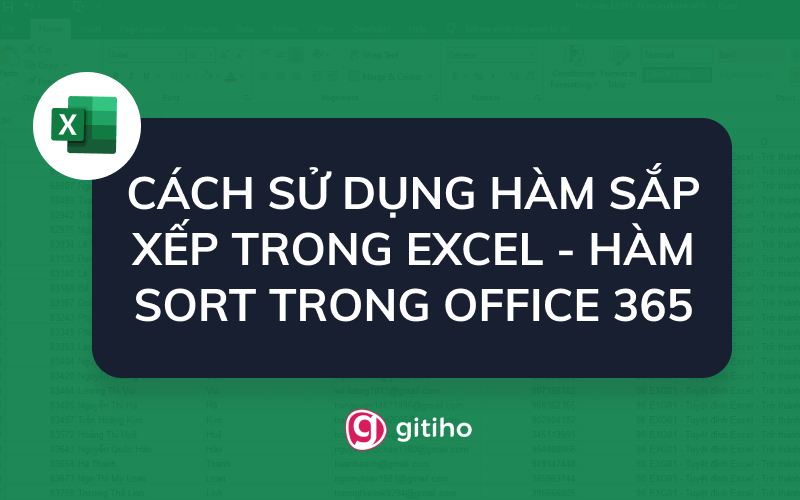 C ch d ng h m s p x p trong excel h m sort trong office 365