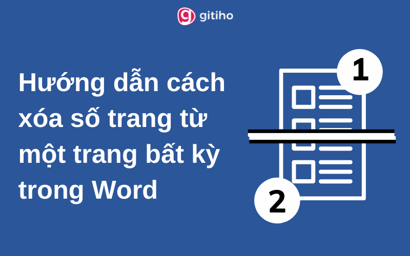 Tôi làm thế nào để xóa số trang trong word cho tiêu đề và chân trang riêng biệt?