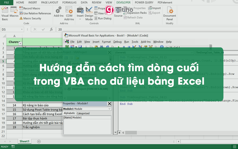 Phương thức End có tác dụng gì trong Excel và làm thế nào để sử dụng nó để đếm số dòng trong một Sheet?