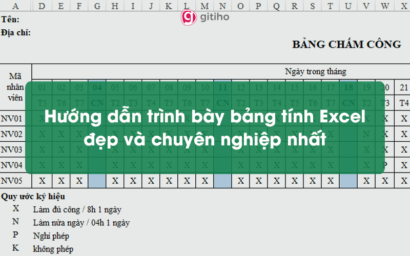 Kỹ năng Cách làm file excel đẹp Chỉ trong vài bước đơn giản