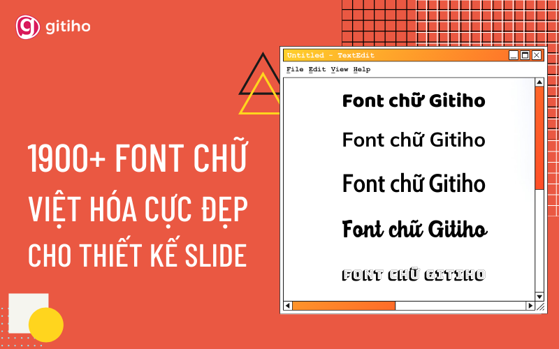 Bộ sưu tập font chữ Phông chữ slide Thích hợp cho trình chiếu