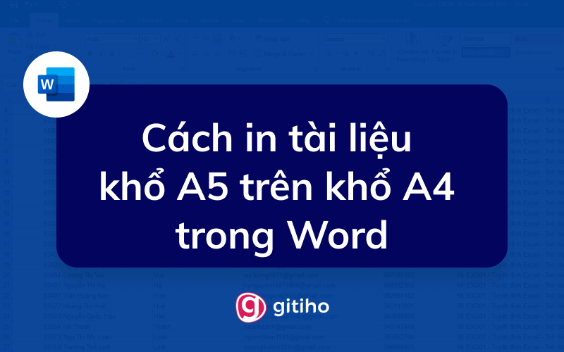 Có thể in 2 trang khổ A5 trên một tờ khổ A4 được không và cách thực hiện? 
