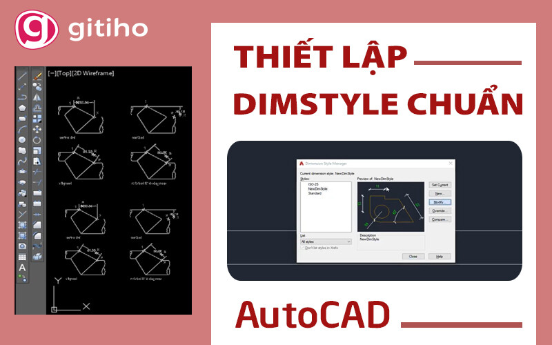 Hướng dẫn cách chuẩn nhất để thiết lập Dimstyle trong AutoCAD