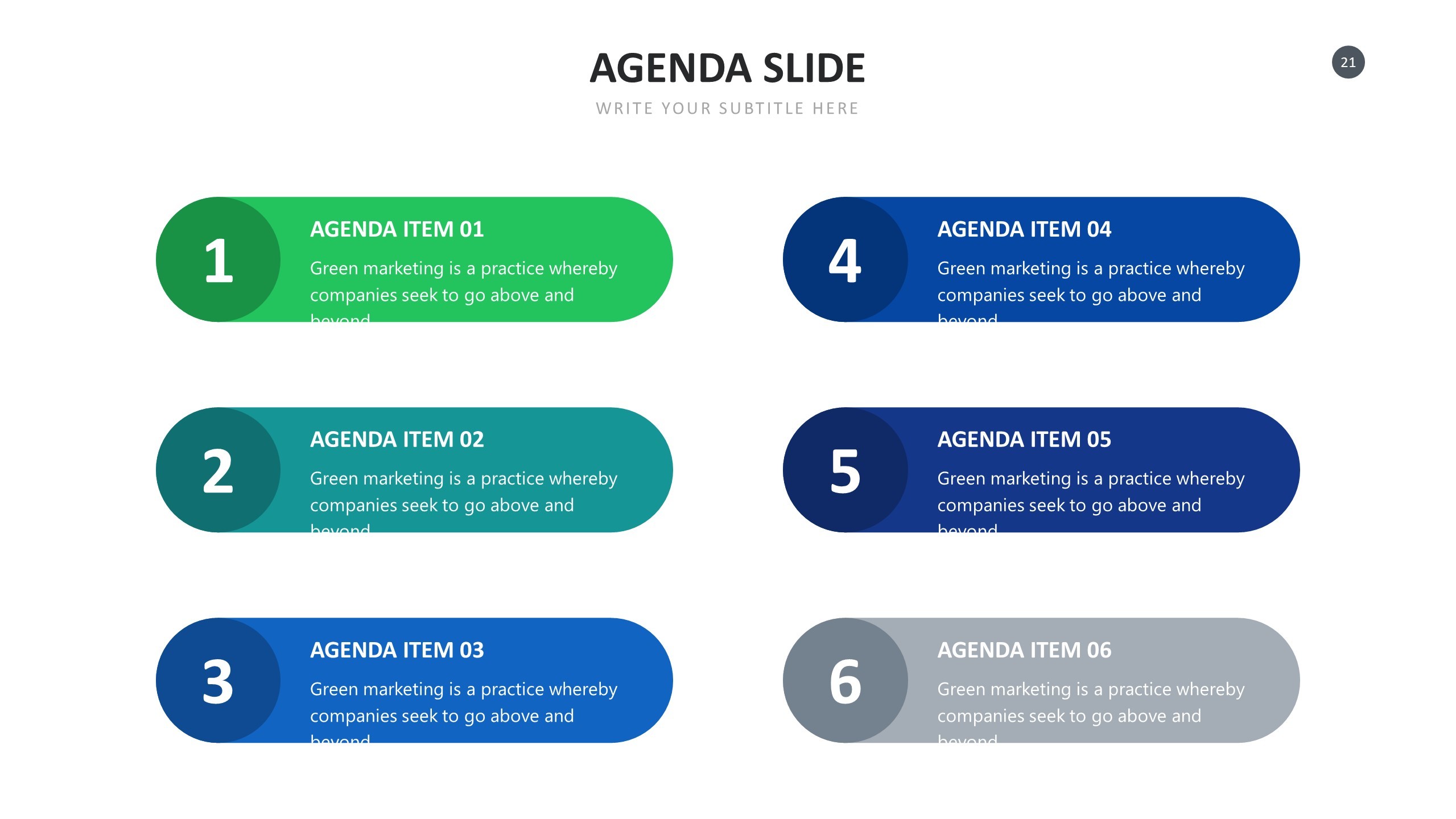Tải miễn phí hơn 20 template danh mục (Agenda) cho Powerpoint Slides