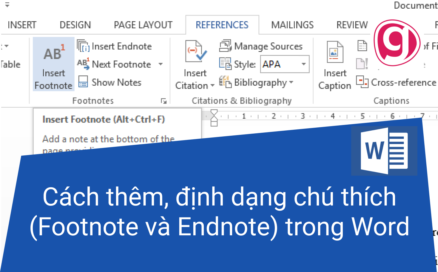 footnote vs endnote word