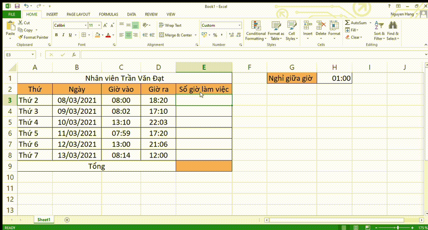 Hướng dẫn chi tiết cách cộng thời gian lớn hơn 24 giờ trong Excel