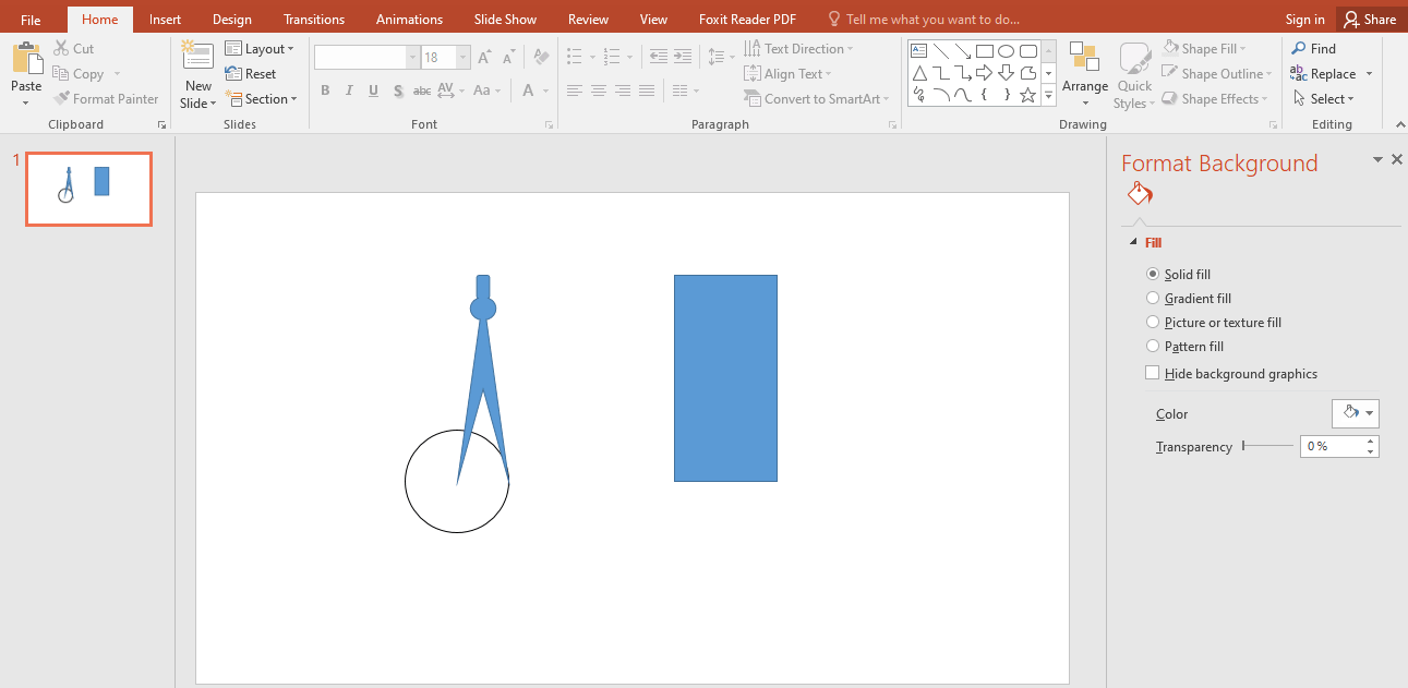 Cách tạo hiệu ứng compa quay để vẽ đường tròn trong PowerPoint