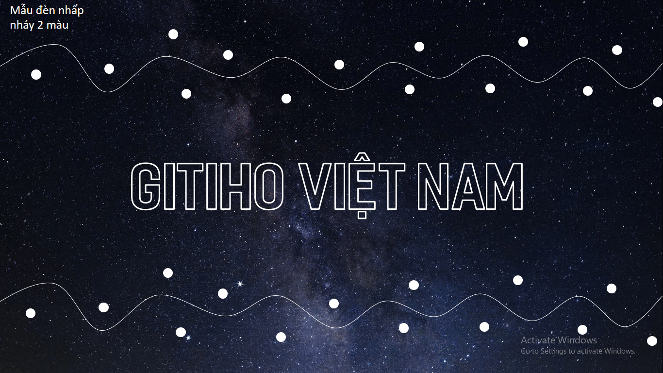 Cách tạo hiệu ứng đèn led nhấp nháy đơn giản trong PowerPoint