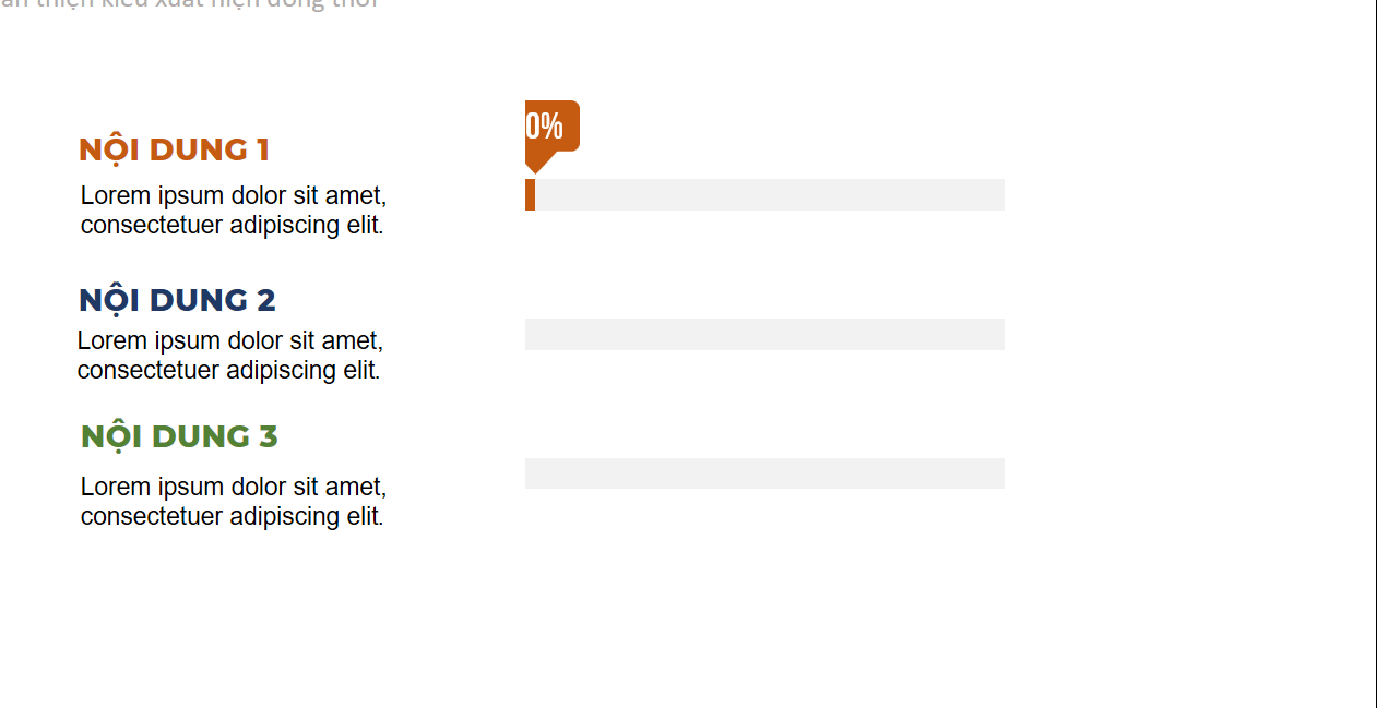 Cách tạo hiệu ứng động cho biểu đồ phần trăm trong PowerPoint