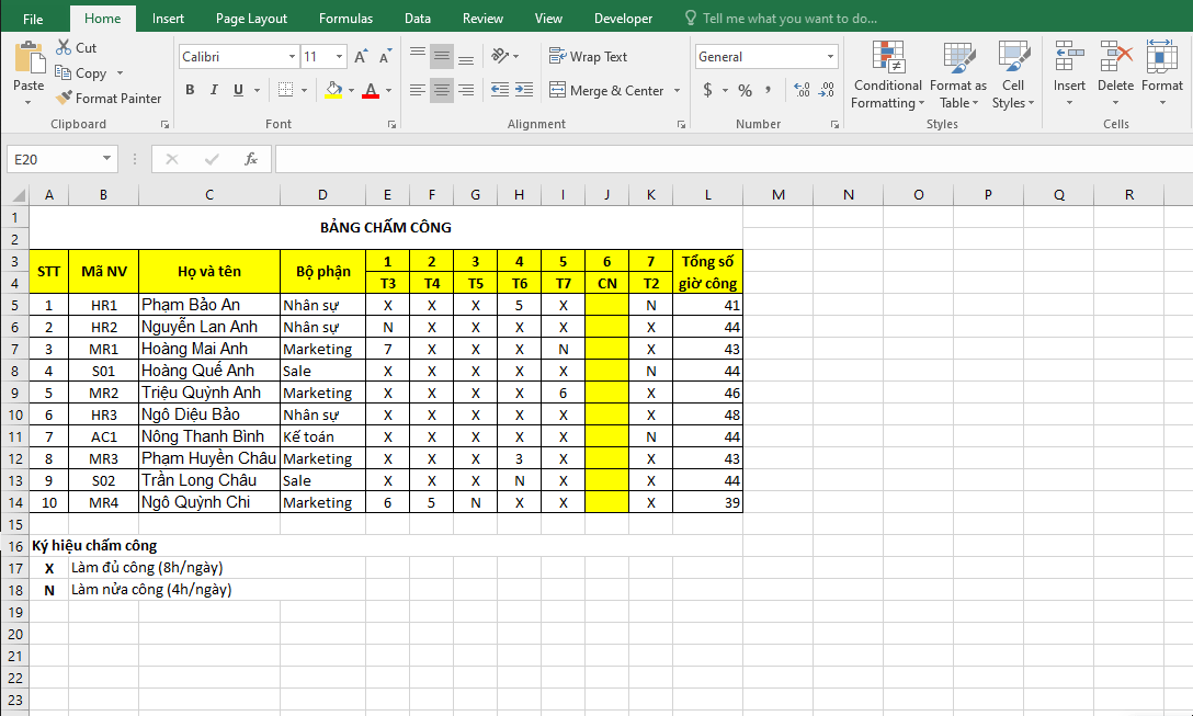 Hướng dẫn cách chèn nhiều hàng hoặc cột trong Excel