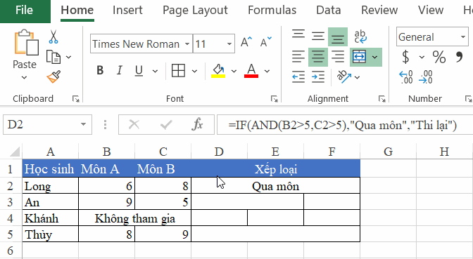Bỏ gộp ô trong Excel để kéo công thức