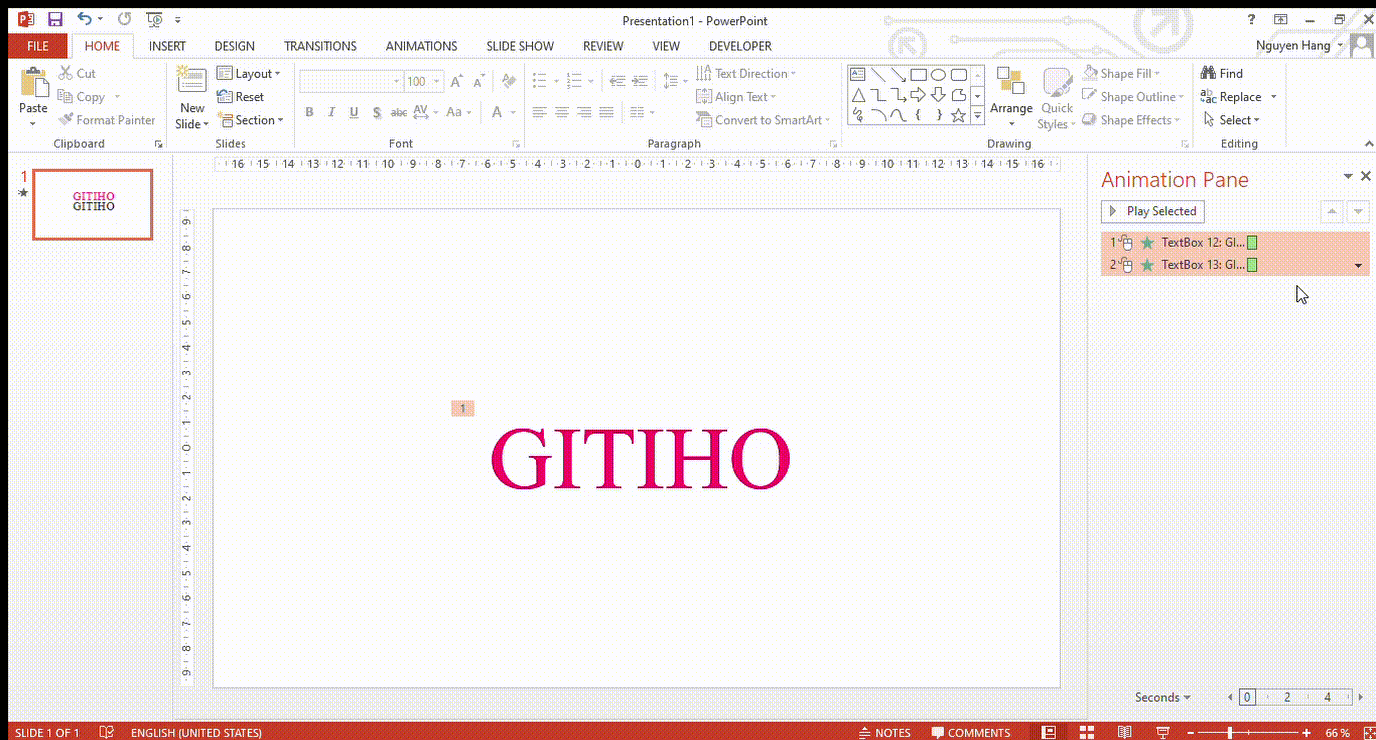Hướng dẫn tạo hiệu ứng chữ đổi màu trong PowerPoint