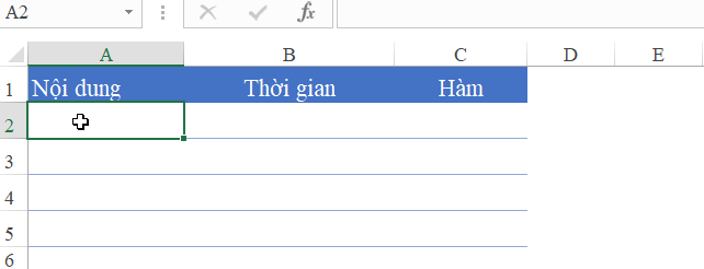 Cách tự động ghi nhận thời gian nhập dữ liệu bằng VBA