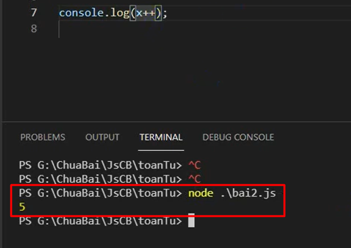 Bài tập thực hành Javascript với toán tử ++ kèm hướng dẫn giải