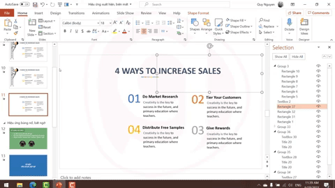 Hiệu ứng xuất hiện tạo xu hướng di chuyển cho đối tượng trong Powerpoint