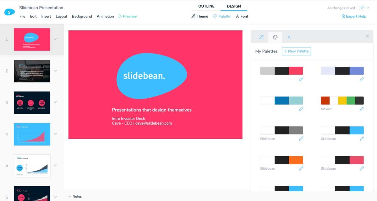 Slidebean tạo bản trình chiếu mà không cần PowerPoint 