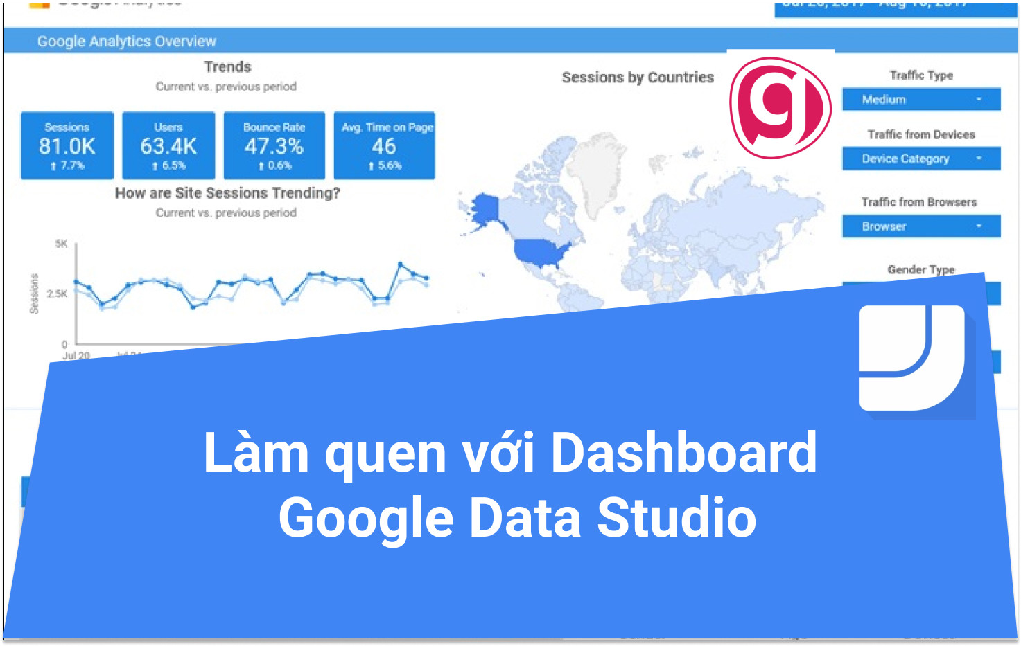 Hướng dẫn sử dụng Dashboard của Google Data Studio