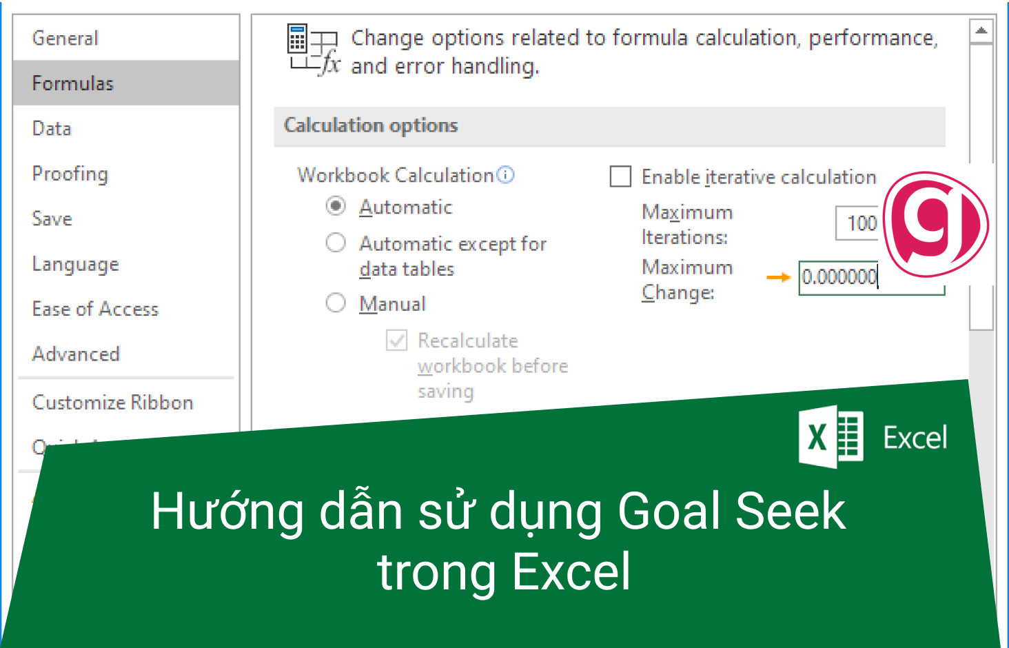 Goal Seek hoạt động như thế nào trong quá trình tìm kiếm mục tiêu?
