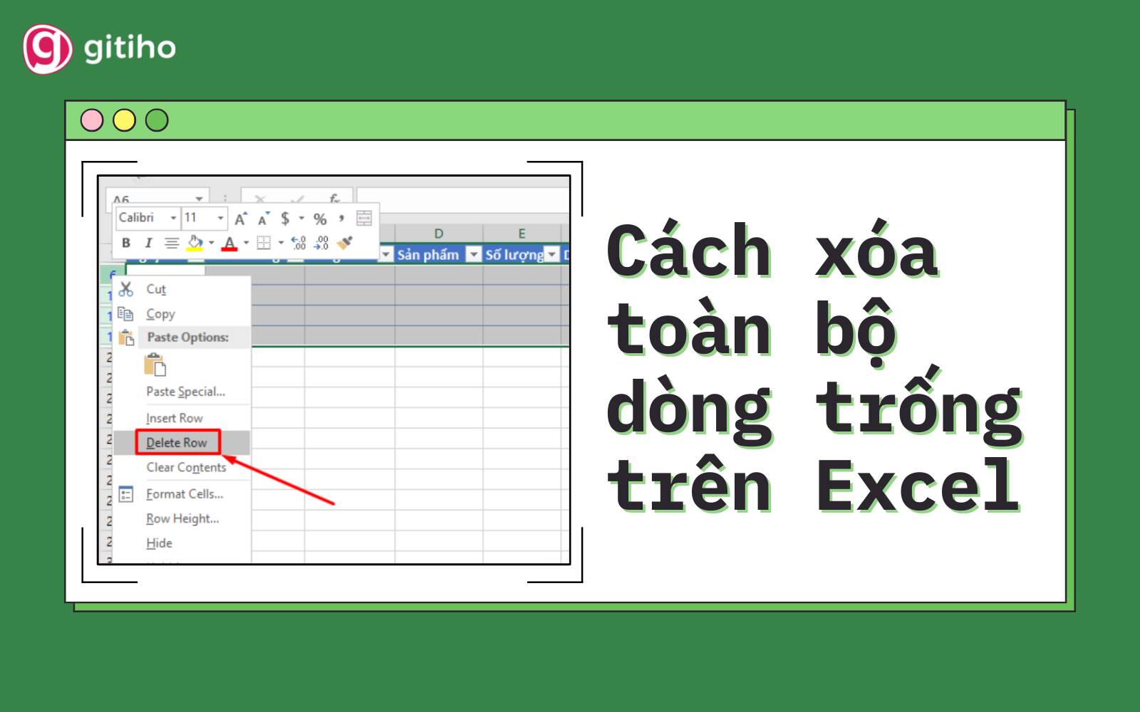 Hướng Dẫn 3 Cách Xóa Dòng Trống Trong Excel Nhanh Và Hiệu Quả Nhất 8729