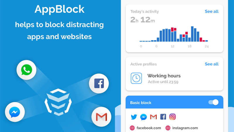 App Block dành để chặn các ứng dụng theo thời gian cụ thể