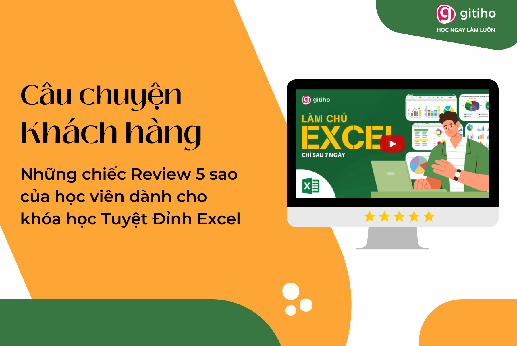 Review Khóa học Tuyệt Đỉnh Excel của Gitiho