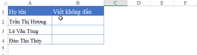 Hướng dẫn chi tiết cách chuyển Tiếng Việt có dấu thành không dấu trên Excel