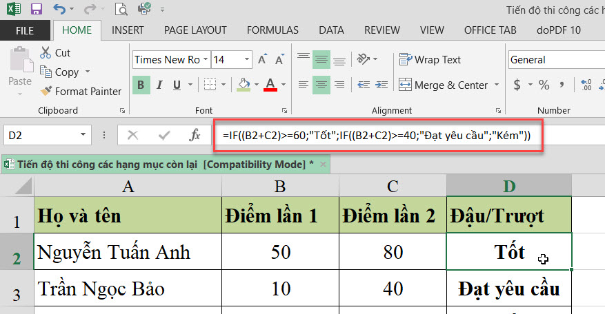 Cách dùng hàm IF nhiều điều kiện: AND, OR, hàm IF lồng nhau và hơn thế